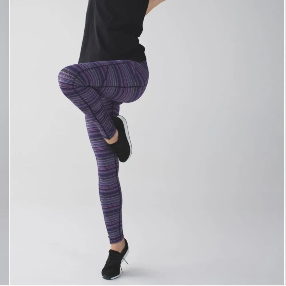 Lululemon Speed Tight IV Leggings Space Dye Twist Ultra Violet - Picture 2 of 16